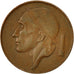 Belgio, 50 Centimes, 1953, MB+, Bronzo, KM:144