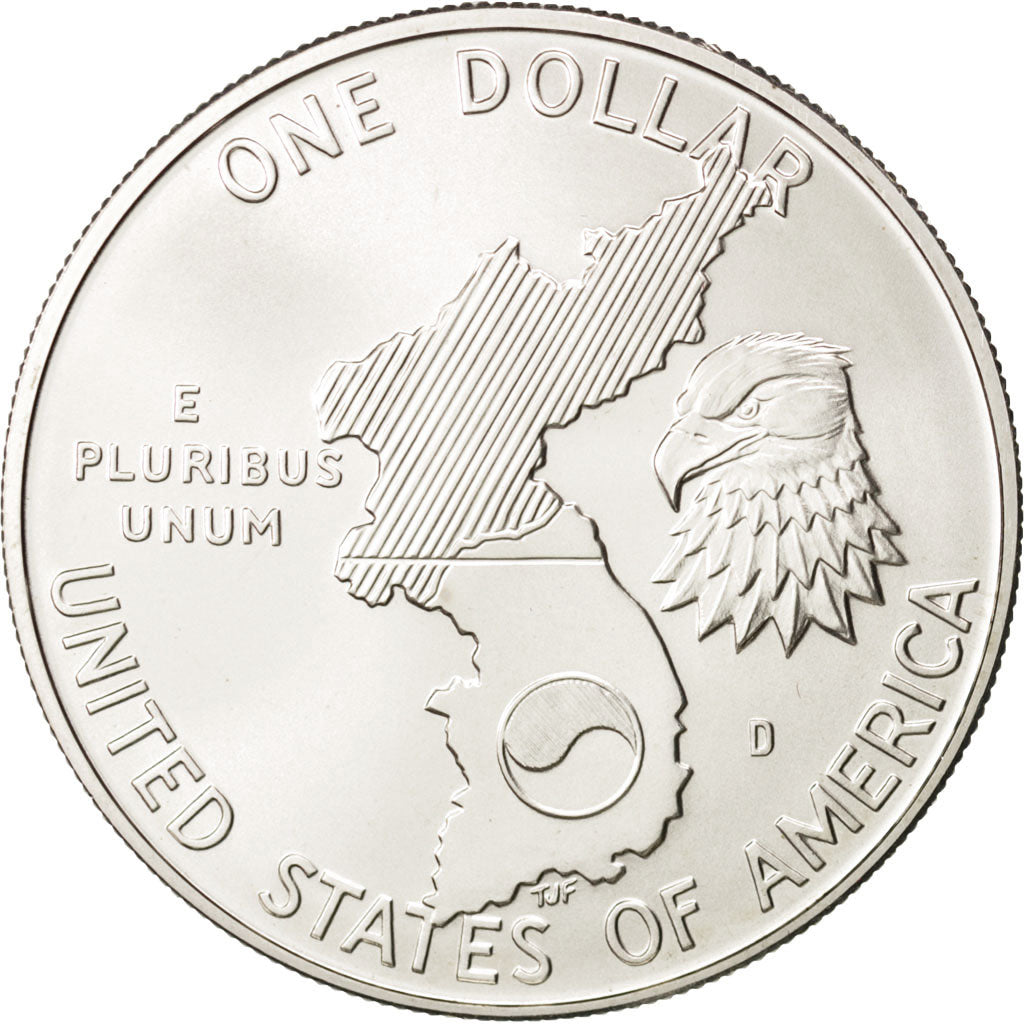 UNITED STATES, Dollar, 1991, U.S. Mint, KM #231, MS(63), Silver, 38.1, 26.89
