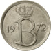 Belgio, 25 Centimes, 1972, Brussels, SPL-, Rame-nichel, KM:153.1