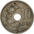 Bélgica, 10 Centimes, 1927, BC+, Cobre - níquel, KM:86
