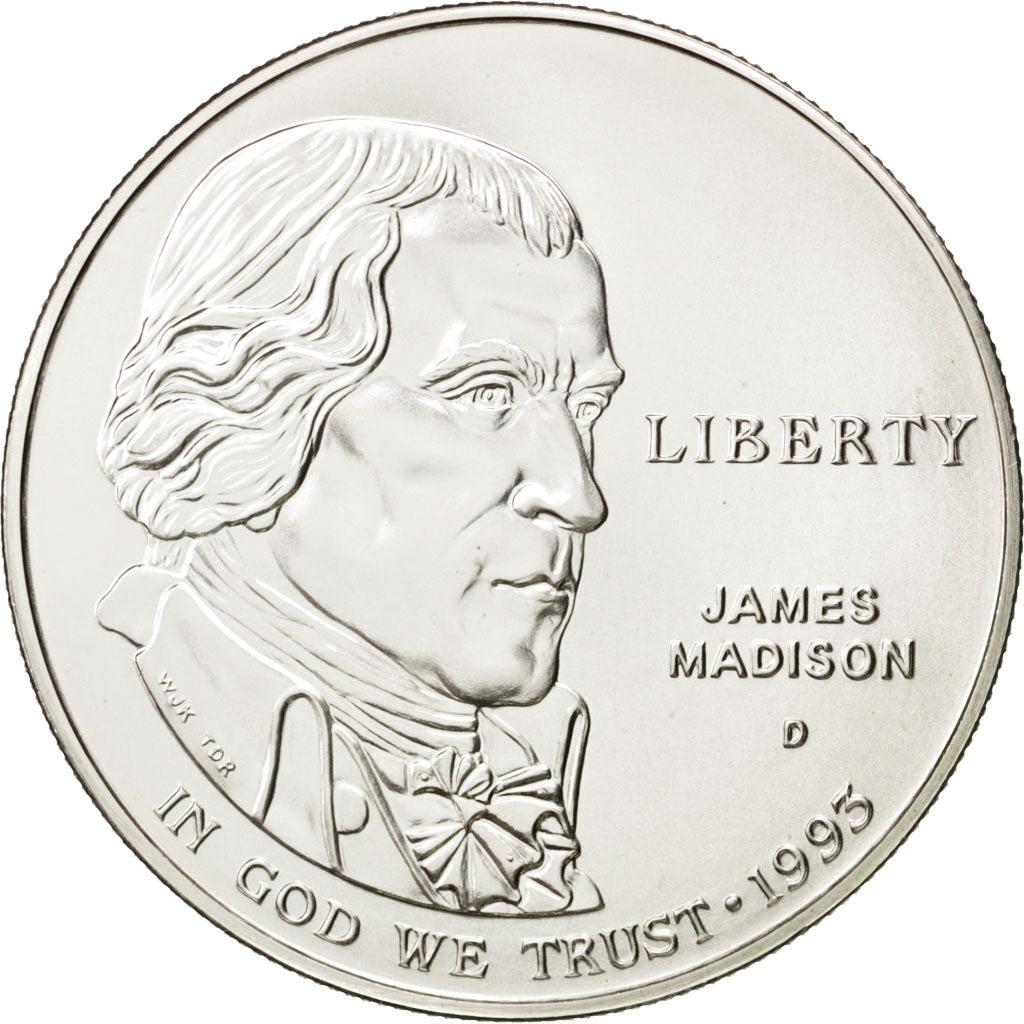 UNITED STATES, Dollar, 1993, U.S. Mint, KM #241, MS(63), Silver, 38.1, 26.98