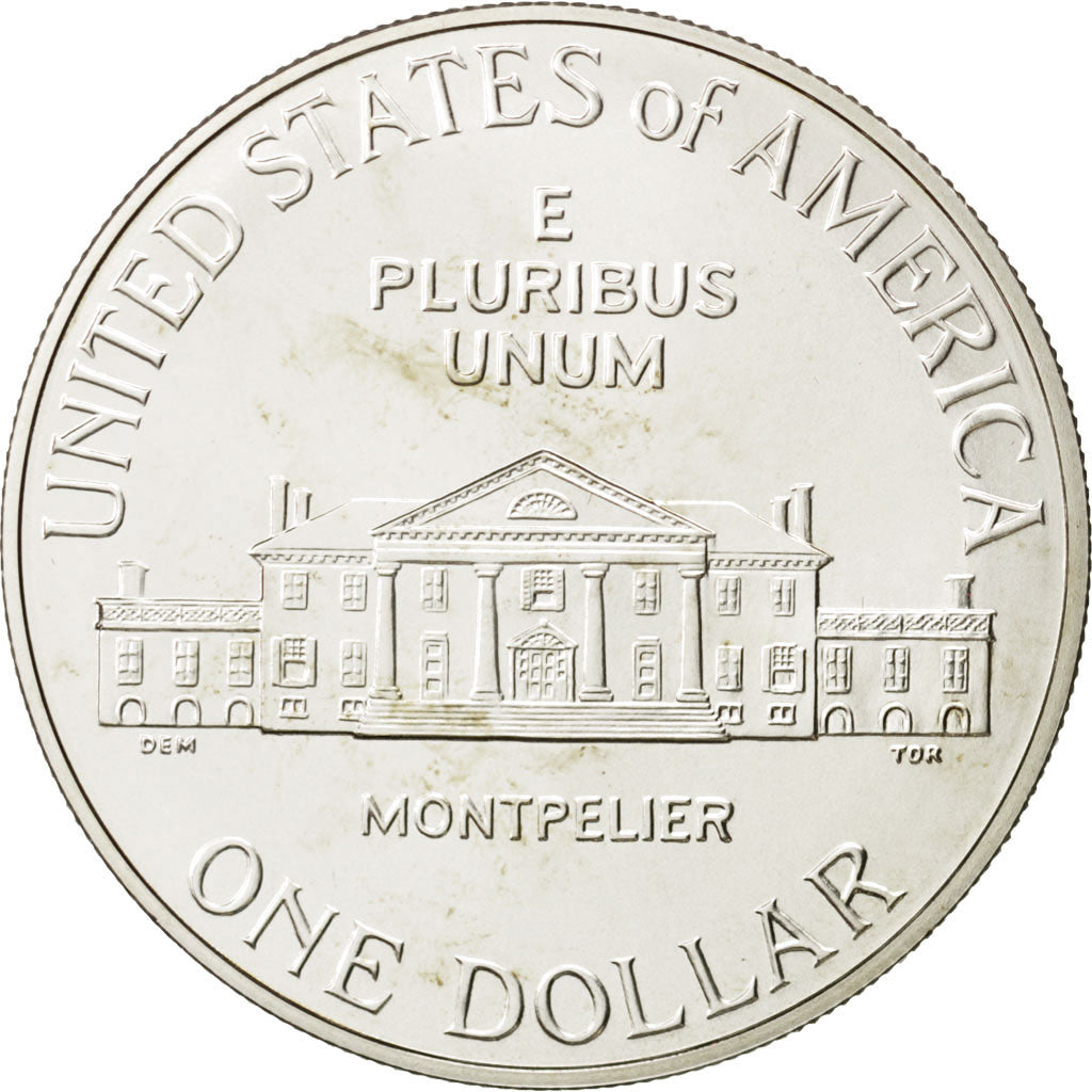 UNITED STATES, Dollar, 1993, U.S. Mint, KM #241, MS(63), Silver, 38.1, 26.98