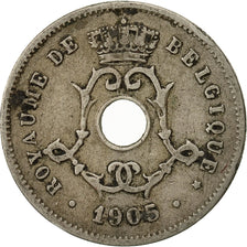 Belgien, 5 Centimes, 1905, S+, Copper-nickel, KM:54