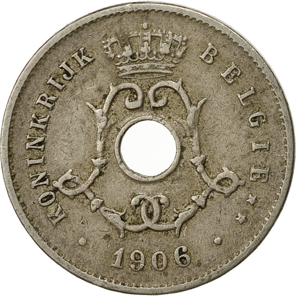 Belgium, 5 Centimes, 1906, VF(30-35), Copper-nickel, KM:55