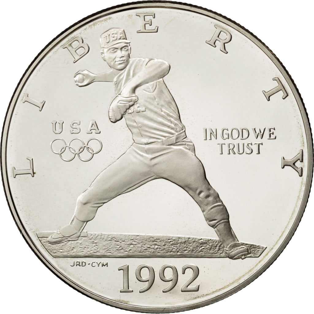 UNITED STATES, Dollar, 1992, U.S. Mint, KM #234, MS(65-70), Silver, 38.1, 26.68