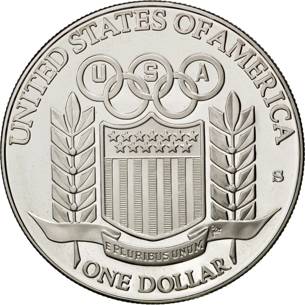 UNITED STATES, Dollar, 1992, U.S. Mint, KM #234, MS(65-70), Silver, 38.1, 26.68