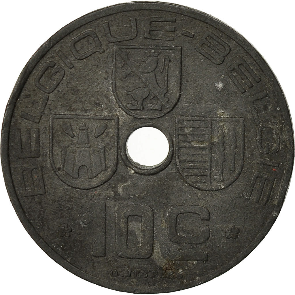 Belgio, 10 Centimes, 1942, MB, Zinco, KM:125