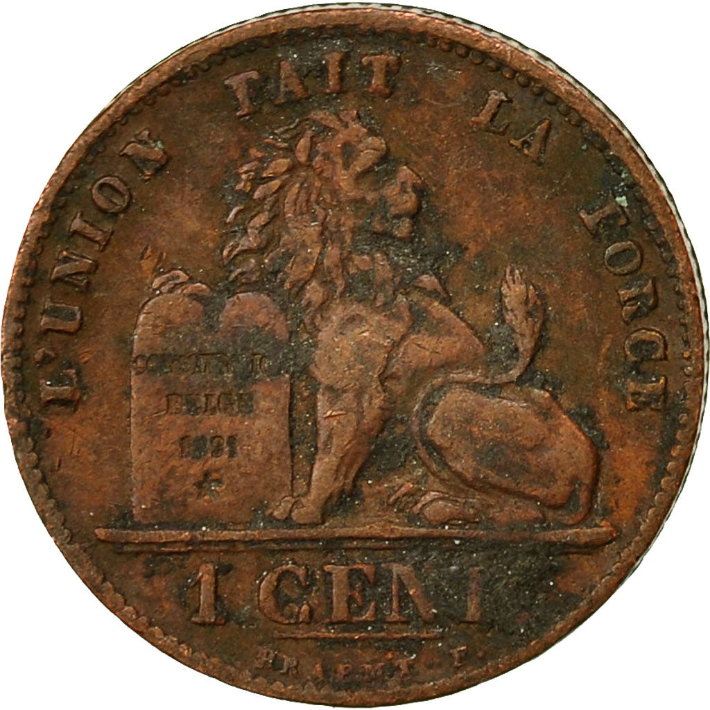 Belgio, Leopold II, Centime, 1901, MB, Rame, KM:33.1