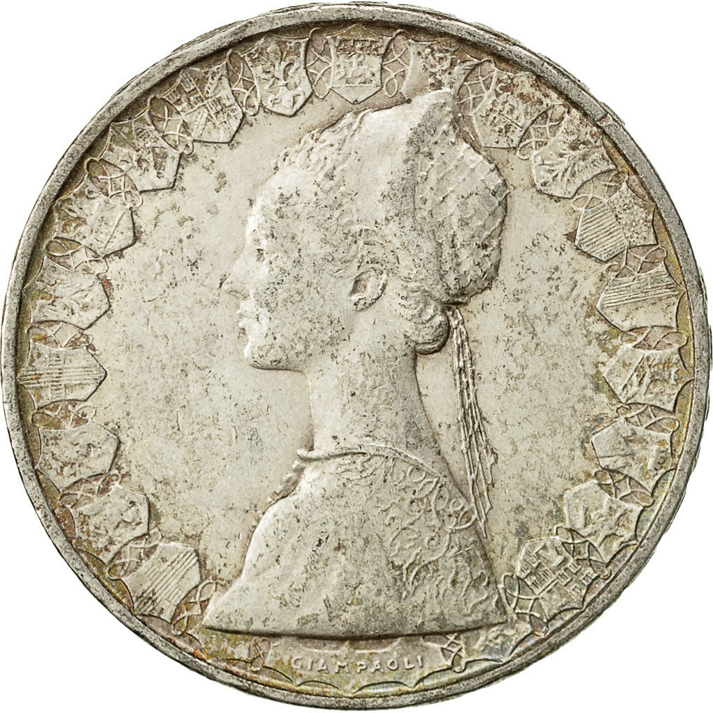 Italien, 500 Lire, 1958, Rome, SS, Silber, KM:98