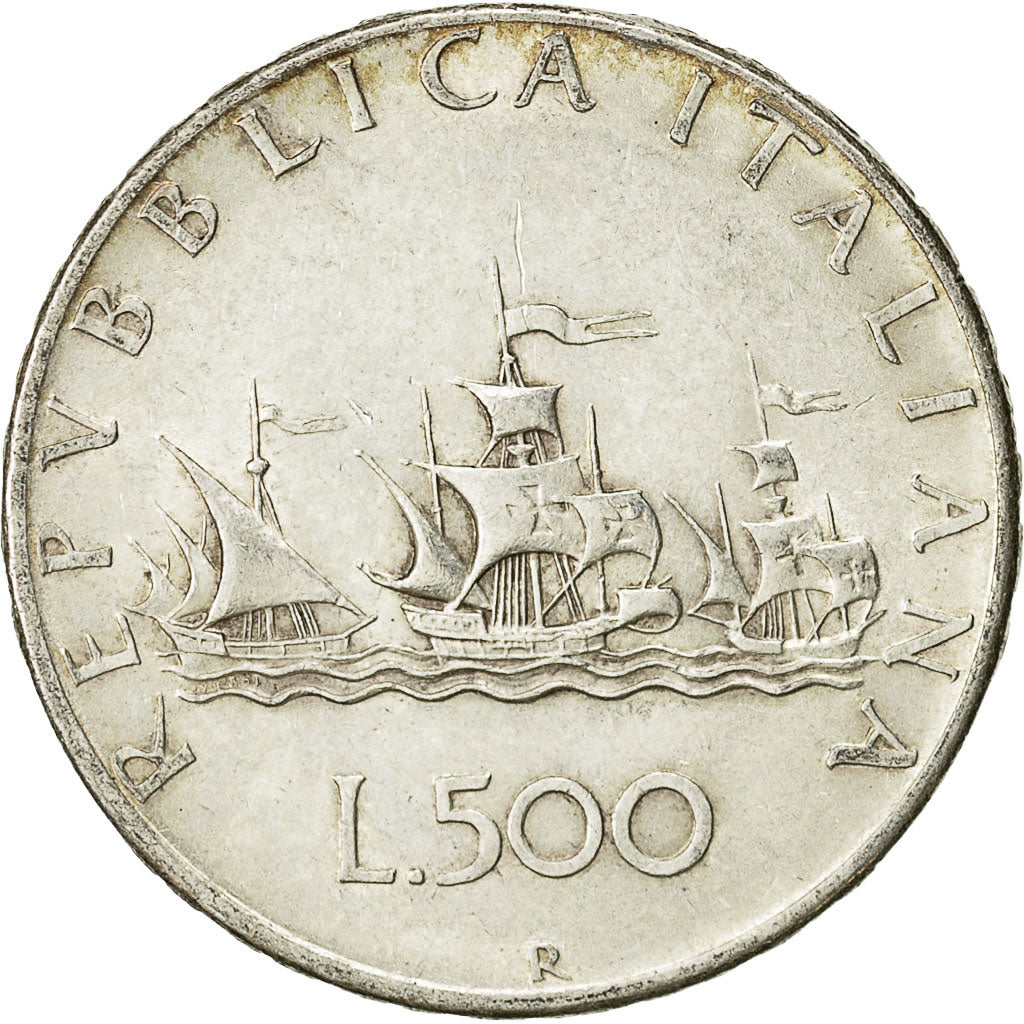 Italien, 500 Lire, 1958, Rome, SS, Silber, KM:98