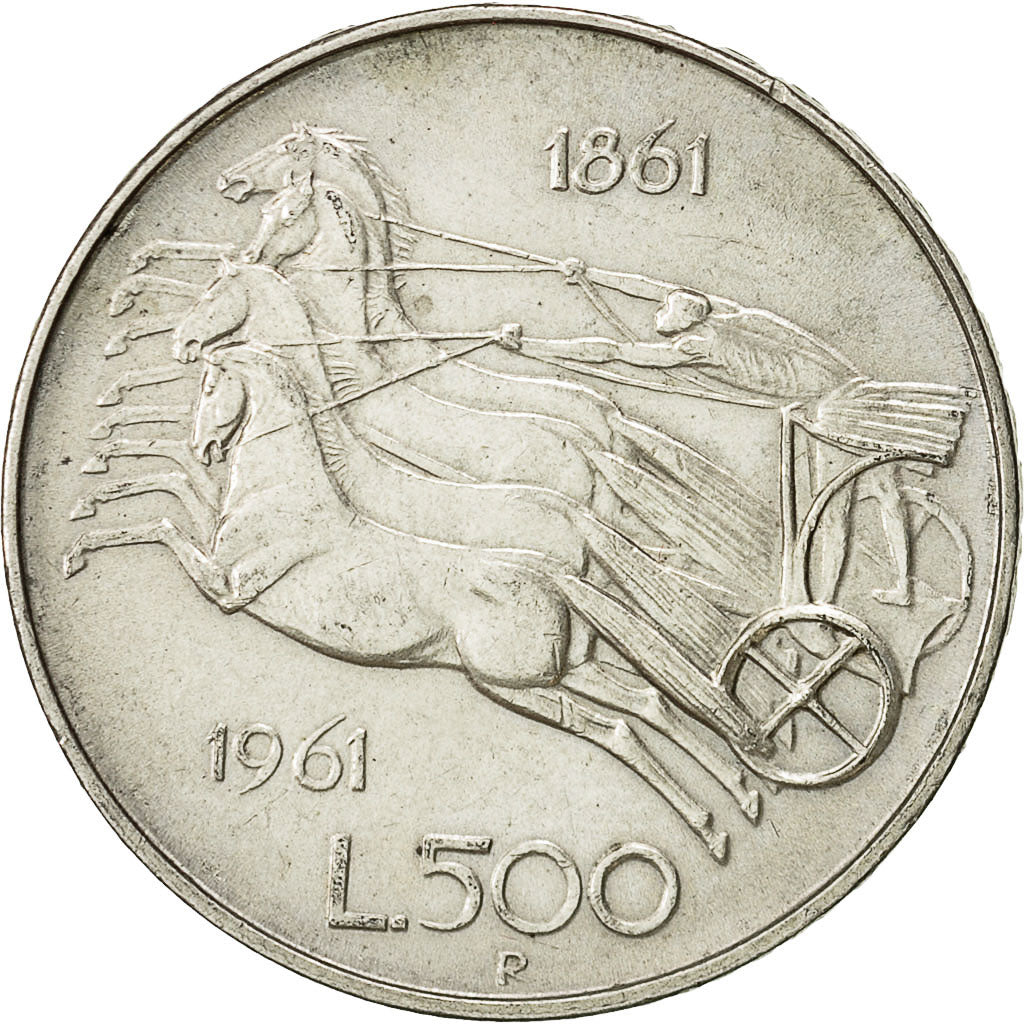 Italien, 500 Lire, 1961, Rome, SS+, Silber, KM:99