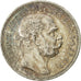 Hungría, Franz Joseph I, Korona, 1912, MBC+, Plata, KM:492