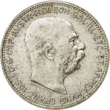 Austria, Franz Joseph I, Corona, 1915, AU(50-53), Silver, KM:2820
