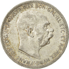 Austria, Franz Joseph I, Corona, 1916, MBC+, Plata, KM:2820