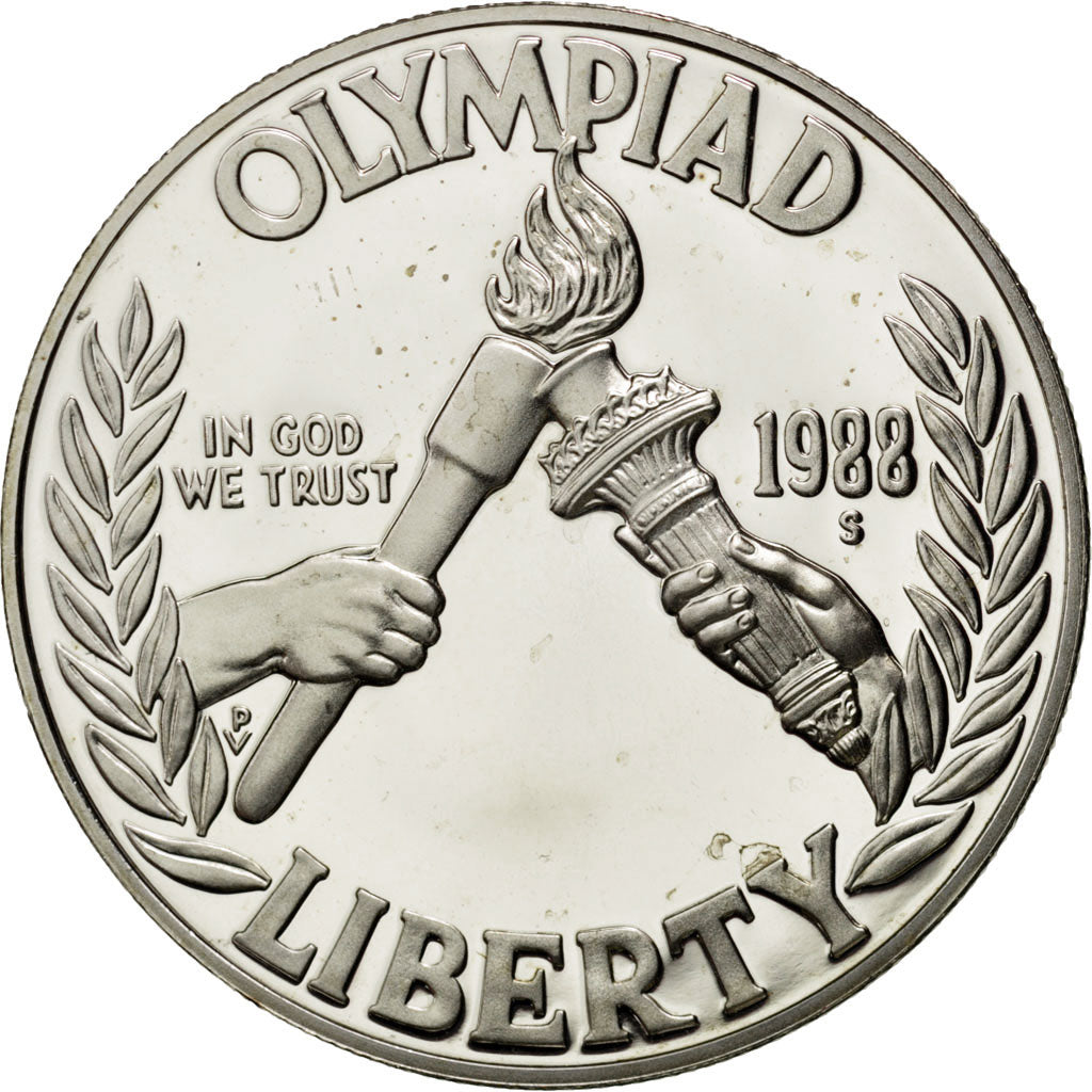 Coin, United States, Dollar, 1988, U.S. Mint, San Francisco, MS(65-70), Silver