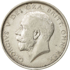 Gran Bretagna, George V, 1/2 Crown, 1915, BB, Argento, KM:818.1