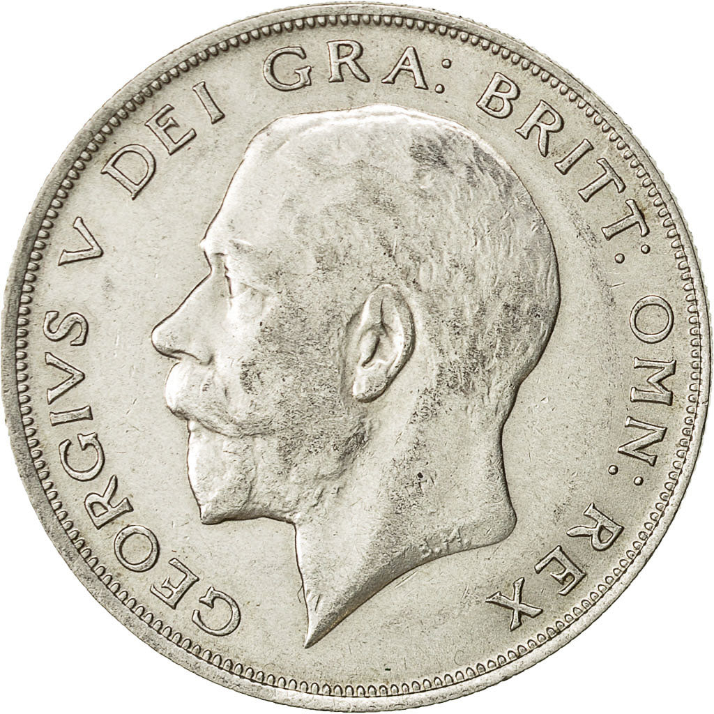 Gran Bretagna, George V, 1/2 Crown, 1922, BB, Argento, KM:818.1a