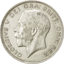 Grande-Bretagne, George V, 1/2 Crown, 1922, TTB, Argent, KM:818.1a