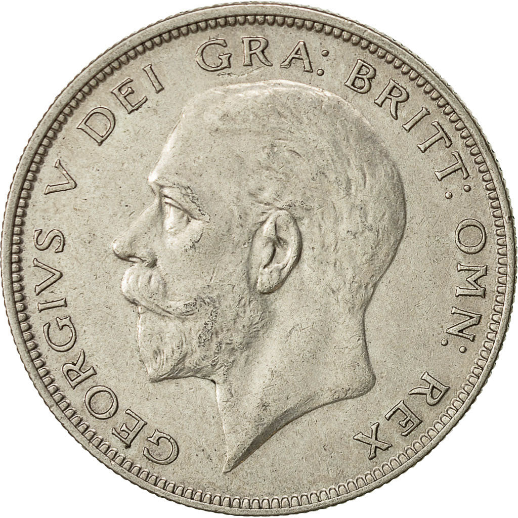 Gran Bretagna, George V, 1/2 Crown, 1931, BB+, Argento, KM:835