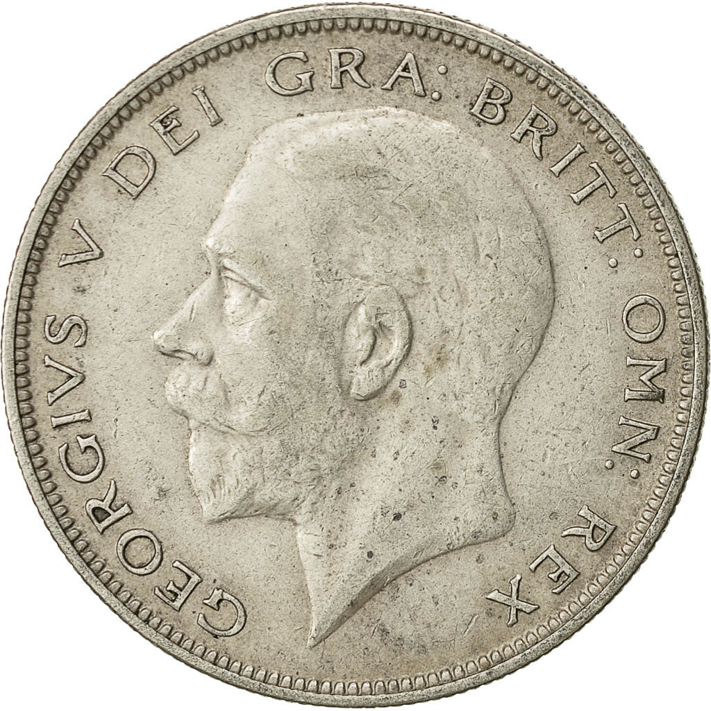 Gran Bretagna, George V, 1/2 Crown, 1933, BB, Argento, KM:835