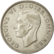 Grande-Bretagne, George VI, 1/2 Crown, 1939, TTB, Argent, KM:856