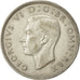 Gran Bretaña, George VI, 1/2 Crown, 1939, MBC, Plata, KM:856