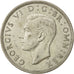 Gran Bretaña, George VI, 1/2 Crown, 1943, MBC, Plata, KM:856
