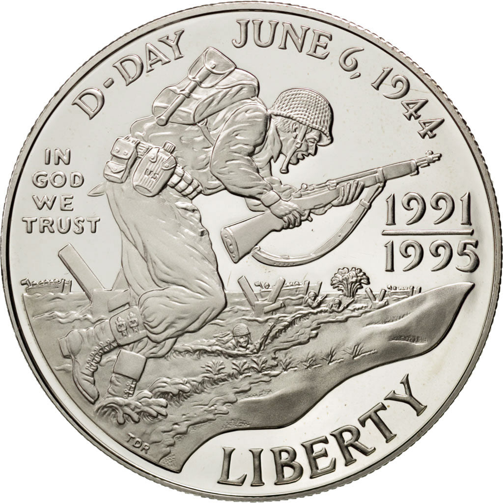 UNITED STATES, Dollar, 1993, U.S. Mint, KM #244, MS(65-70), Silver, 38.1, 26.89