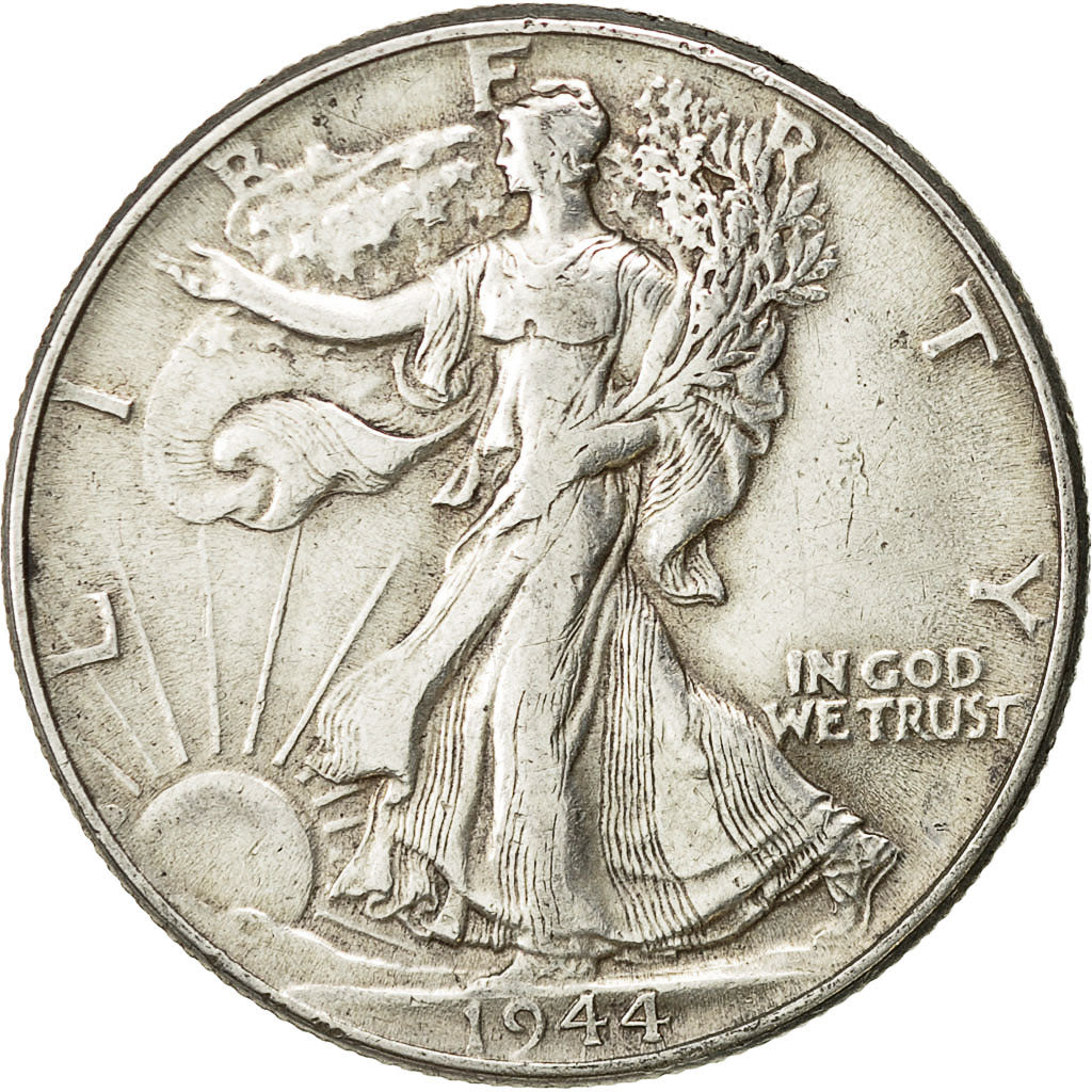 Estados Unidos, Walking Liberty Half Dollar, Half Dollar, 1944, U.S. Mint