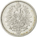 GERMANIA - IMPERO, Wilhelm I, Mark, 1886, Berlin, BB+, Argento, KM:7