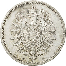 GERMANY - EMPIRE, Wilhelm I, Mark, 1974, Darmstadt, AU(50-53), Silver, KM:7