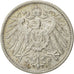GERMANIA - IMPERO, Wilhelm II, Mark, 1902, Hambourg, BB+, Argento, KM:14