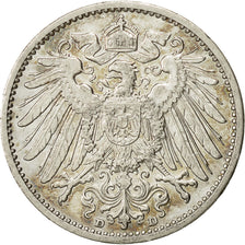GERMANY - EMPIRE, Wilhelm II, Mark, 1904, Munich, SS+, Silber, KM:14