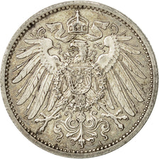 GERMANY - EMPIRE, Wilhelm II, Mark, 1907, Berlin, EF(40-45), Silver, KM:14