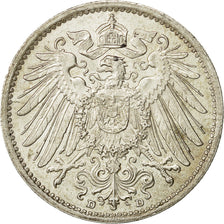 GERMANIA - IMPERO, Wilhelm II, Mark, 1909, Munich, BB, Argento, KM:14