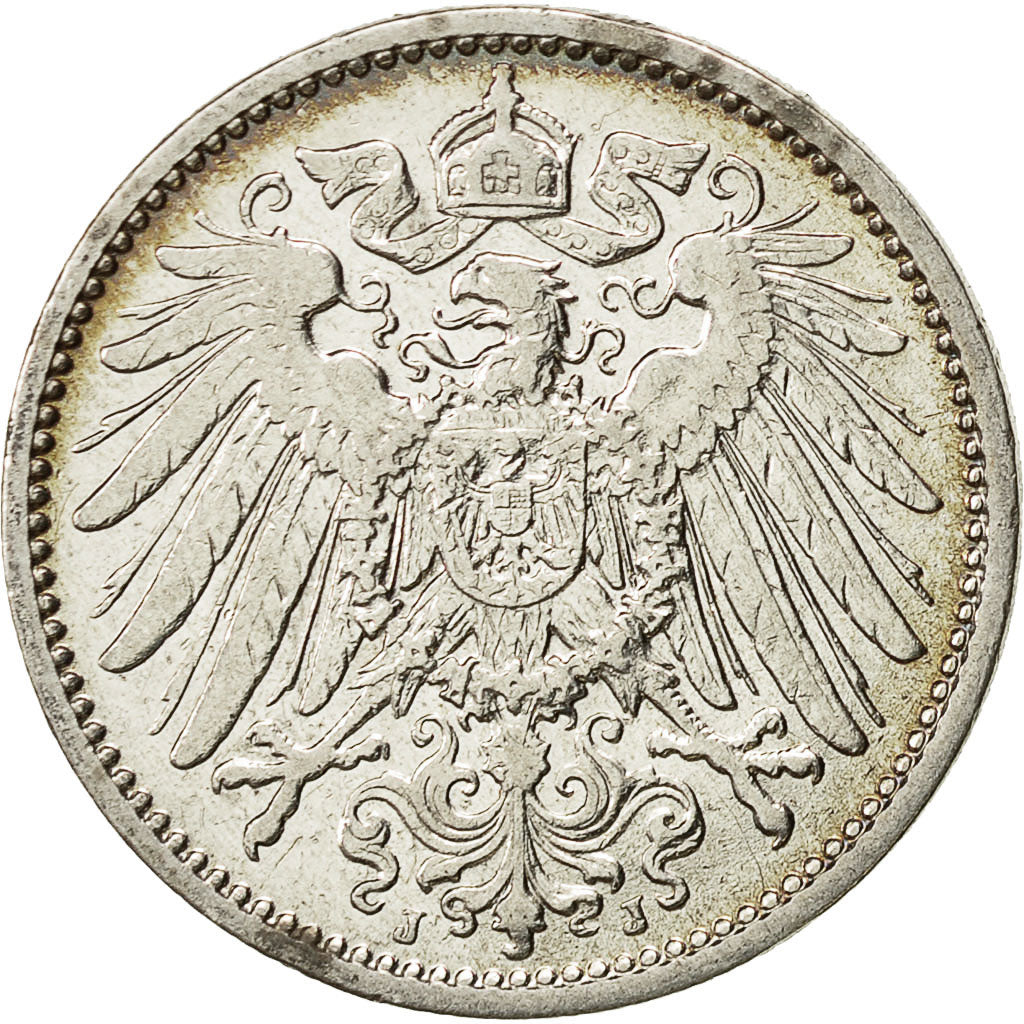 GERMANY - EMPIRE, Wilhelm II, Mark, 1911, Hambourg, SS+, Silber, KM:14