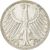 GERMANIA - REPUBBLICA FEDERALE, 5 Mark, 1956, Stuttgart, BB, Argento, KM:112.1