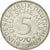 GERMANY - FEDERAL REPUBLIC, 5 Mark, 1970, Karlsruhe, EF(40-45), Silver, KM:112.1