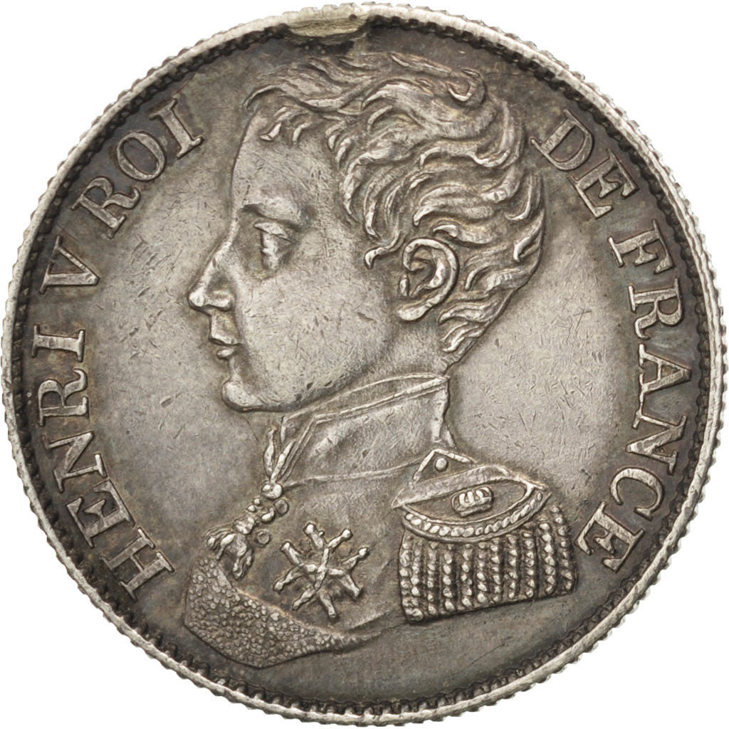 Moneda, Francia, Henri V, Franc, 1831, EBC, Plata, KM:28.2, Gadoury:451