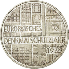 GERMANIA - REPUBBLICA FEDERALE, 5 Mark, 1975, Stuttgart, Germany, BB+, Argento
