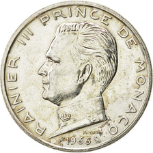 Monaco, Rainier III, 5 Francs, 1966, BB, Argento, KM:141, Gadoury:152