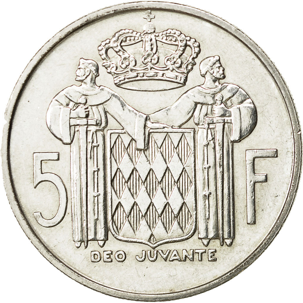 Monaco, Rainier III, 5 Francs, 1960, BB, Argento, KM:141, Gadoury:152