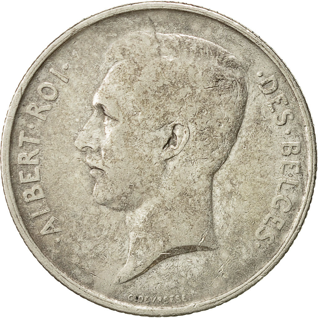 Bélgica, 2 Francs, 2 Frank, 1911, MBC, Plata, KM:74