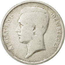 Bélgica, 2 Francs, 2 Frank, 1912, MBC, Plata, KM:74