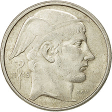 Belgium, 50 Francs, 50 Frank, 1949, EF(40-45), Silver, KM:136.1