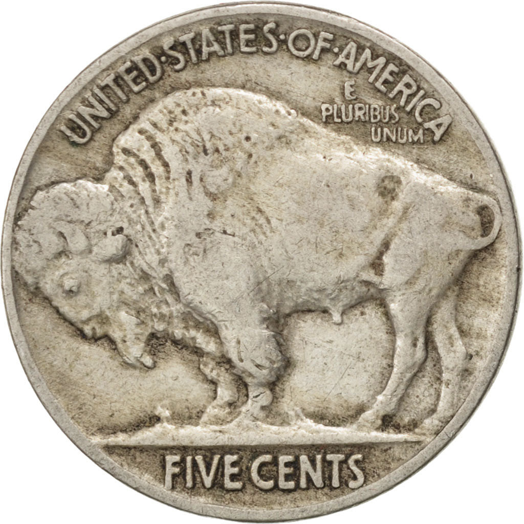 UNITED STATES, Buffalo Nickel, 5 Cents, 1916, U.S. Mint, KM #134, EF(40-45),...