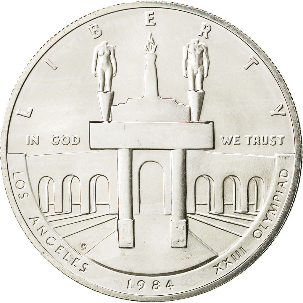 Stati Uniti, Dollar, 1984, U.S. Mint, Denver, SPL, Argento, KM:210