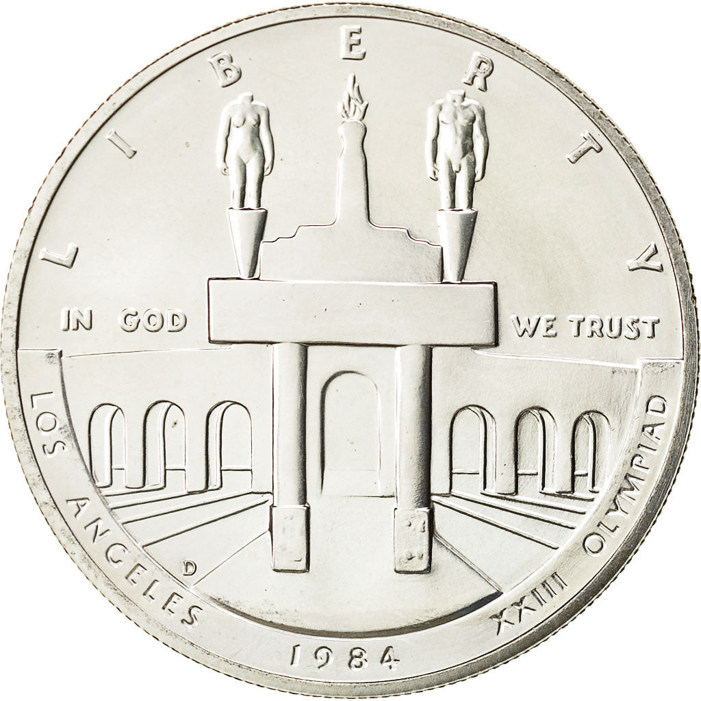 Stati Uniti, Dollar, 1984, U.S. Mint, Denver, SPL, Argento, KM:210
