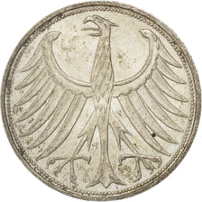 Moneta, GERMANIA - REPUBBLICA FEDERALE, 5 Mark, 1964, Hambourg, SPL-, Argento