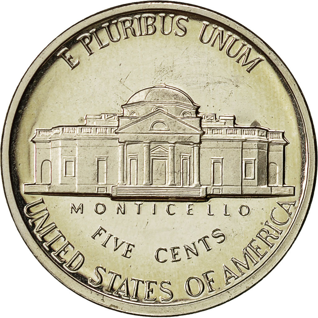 United States, Jefferson Nickel, 5 Cents, 1984, U.S. Mint, San Francisco
